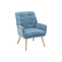 SESSEL - Stoff - Blau - SERINO - Blau, Textil (65/79/68cm) - Vente-Unique