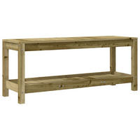 GARTENBANK 108x35x45 cm Imprägniertes Kiefernholz - Braun, Holz (108/45/35cm) - furnicato
