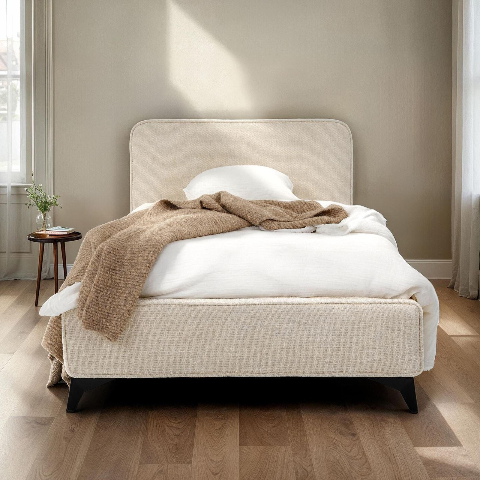 POLSTERBETT VIRETTA 90X200 CM - Weiß, Textil (90/200cm) - IDIMEX