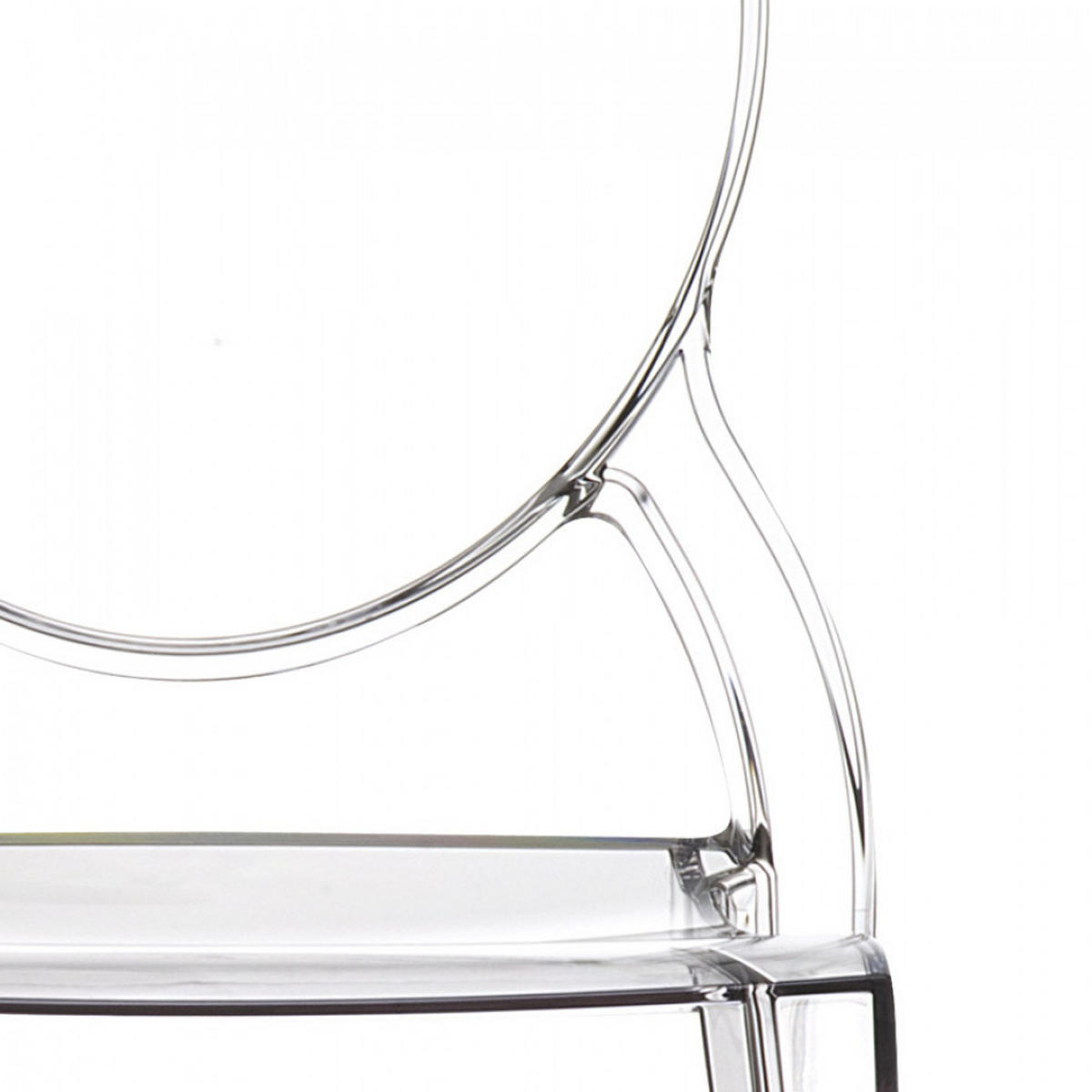 STUHL transparent 43x90x52cm - Transparent, Kunststoff (43/90/52cm) - AlterEgo
