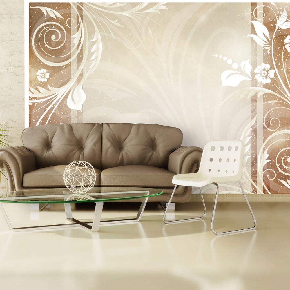 VLIESTAPETE Beige 150/105 cm - Beige/Weiß, Textil (150/1cm) - KUNSTLOFT