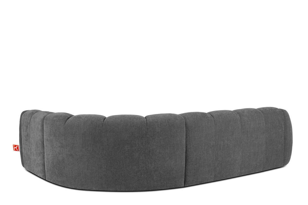 ECKSOFA RECHTS FLAVA, Aschgrau - Grau, Holz/Holzwerkstoff (310/230cm) - KONSIMO®