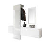 GARDEROBE Carlton Paneel in Weiß Hochglanz - Weiß Hochglanz, Holzwerkstoff (208/193/35cm) - Vladon