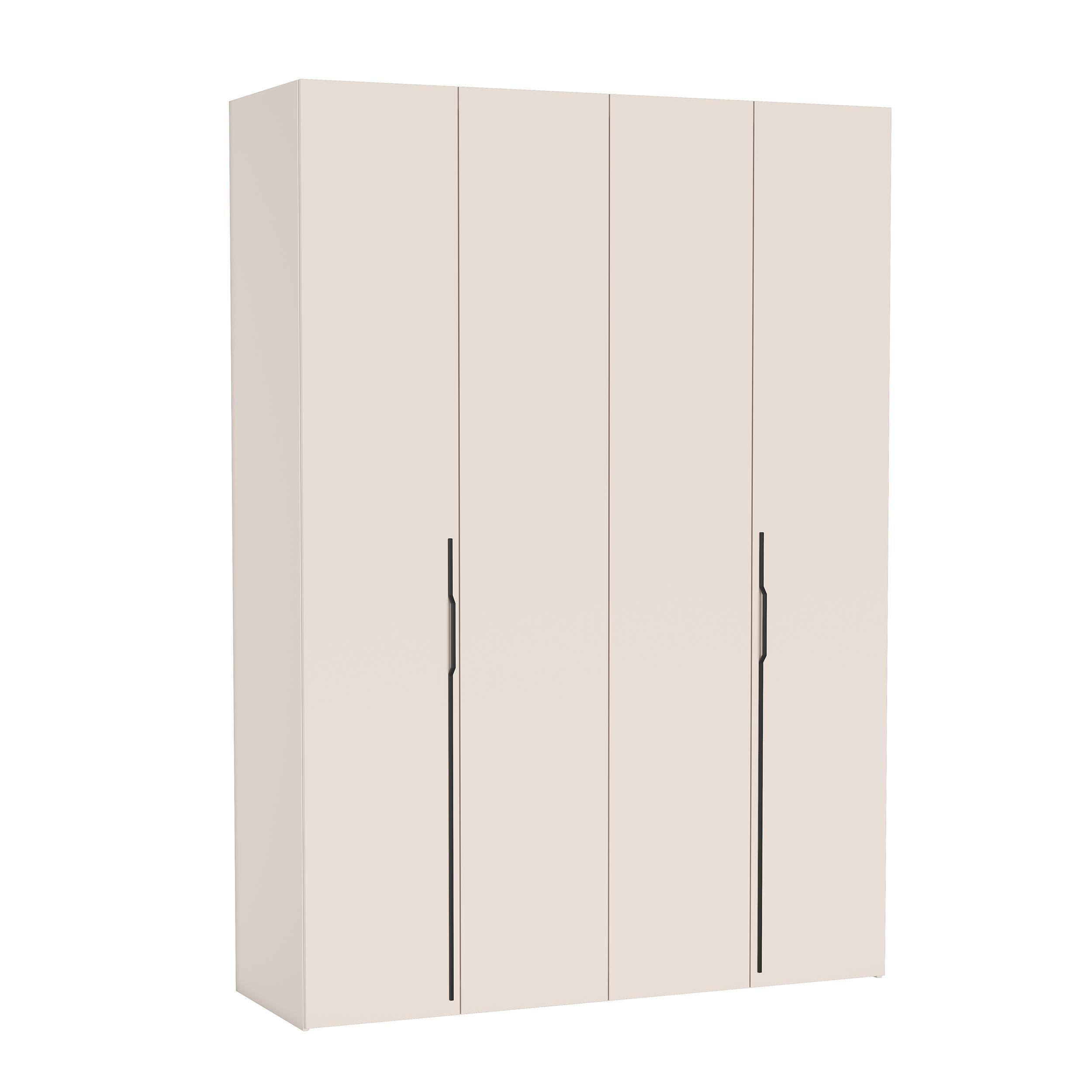 FALTTÜRENSCHRANK Omodeo 170 cm breit in Kaschmir – mit WingLine-Falttüren - Beige, Holzwerkstoff (170/240/58cm) - AX Living