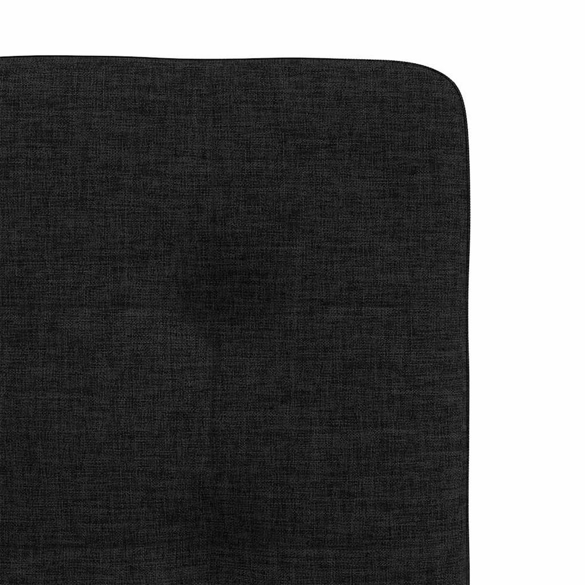 ESSZIMMERSTÜHLE 2 Stk. Schwarz Stoff 45*54*86cm - Schwarz, Metall (45/86/54cm) - ZMH