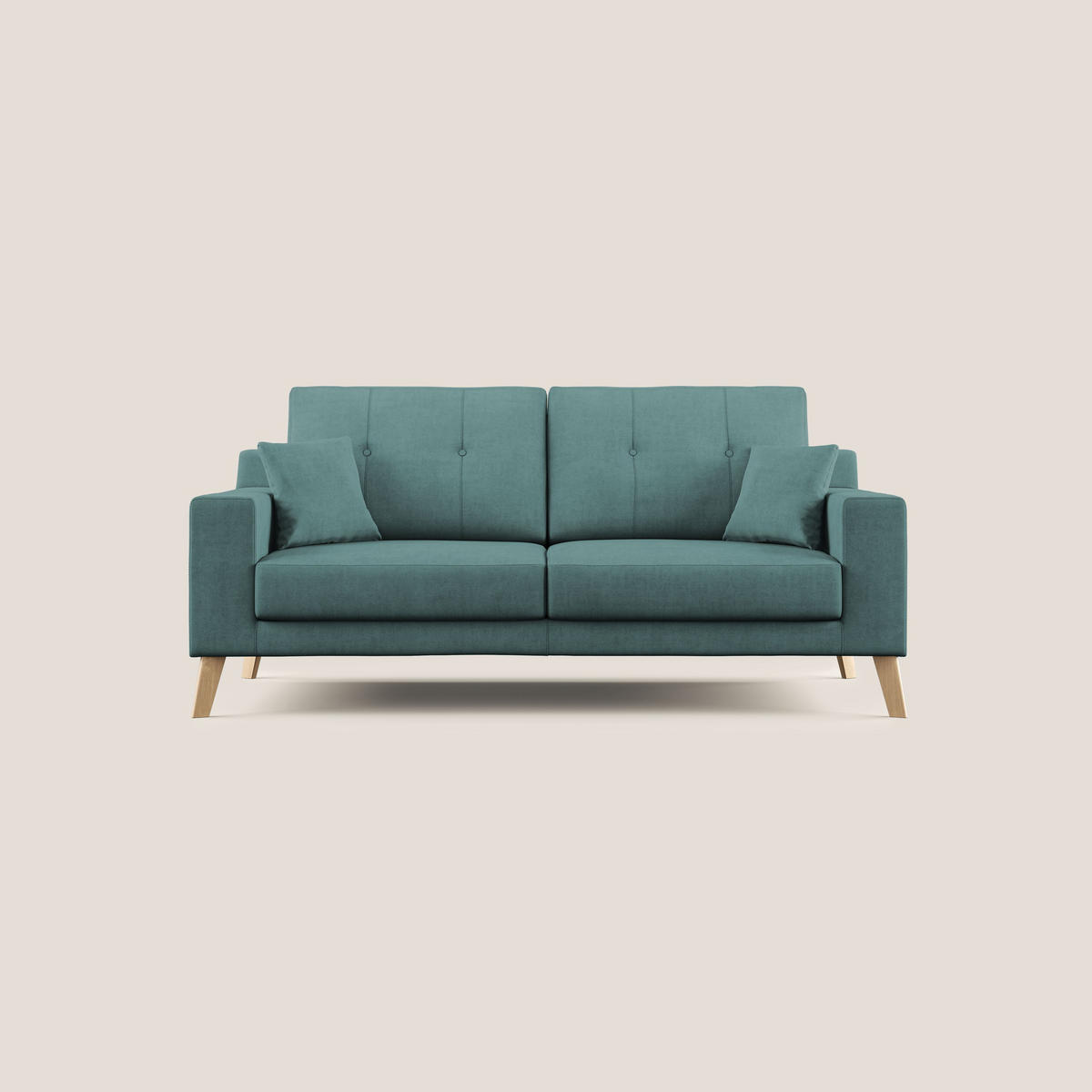 LINEARSOFA Danish - Petrol, Textil (186/95/91cm) - Divani.store