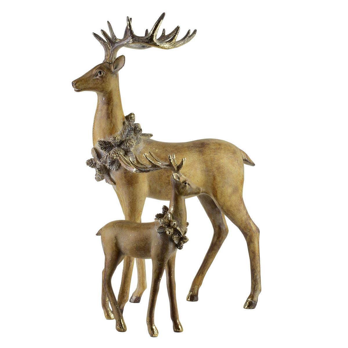 DEKOFIGUR Santa Lila Braun 32x15,5x50,5 cm Kunststoff - Braun, Kunststoff (15.5/50.5/32cm) - Mondex