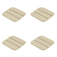 SITZKISSEN Richmond - Beige - 40/40/3 cm - 4er-Set - Beige, Textil (40/3/40cm) - Madison