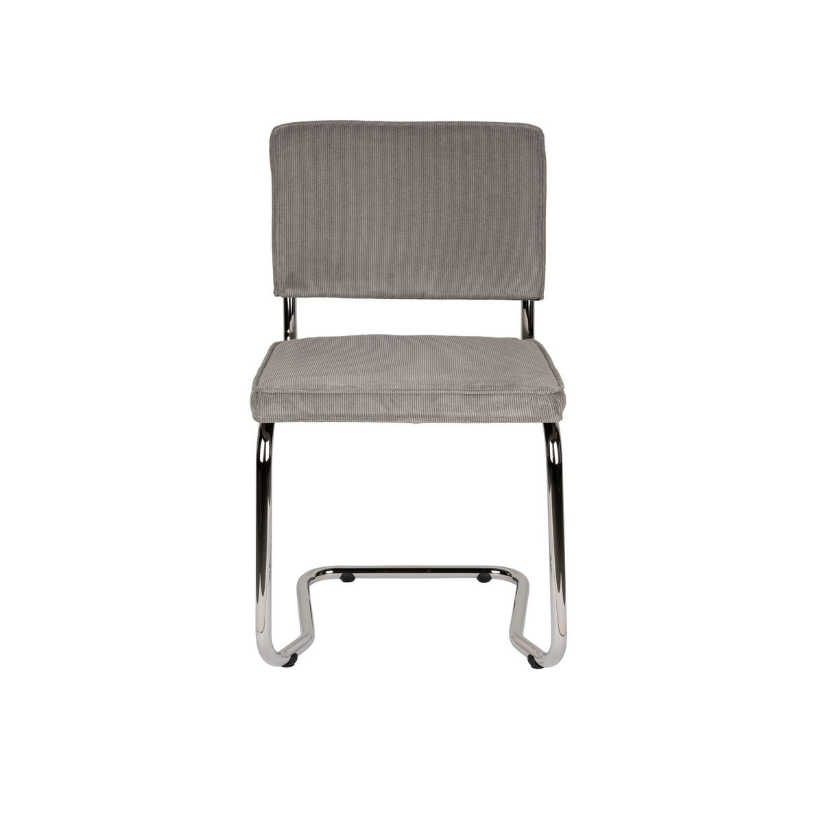 ESSZIMMERSTUHL Ridge Kink Rib Hellgrau - 2 er Set - Hellgrau, Textil (48/85/50cm) - Zuiver