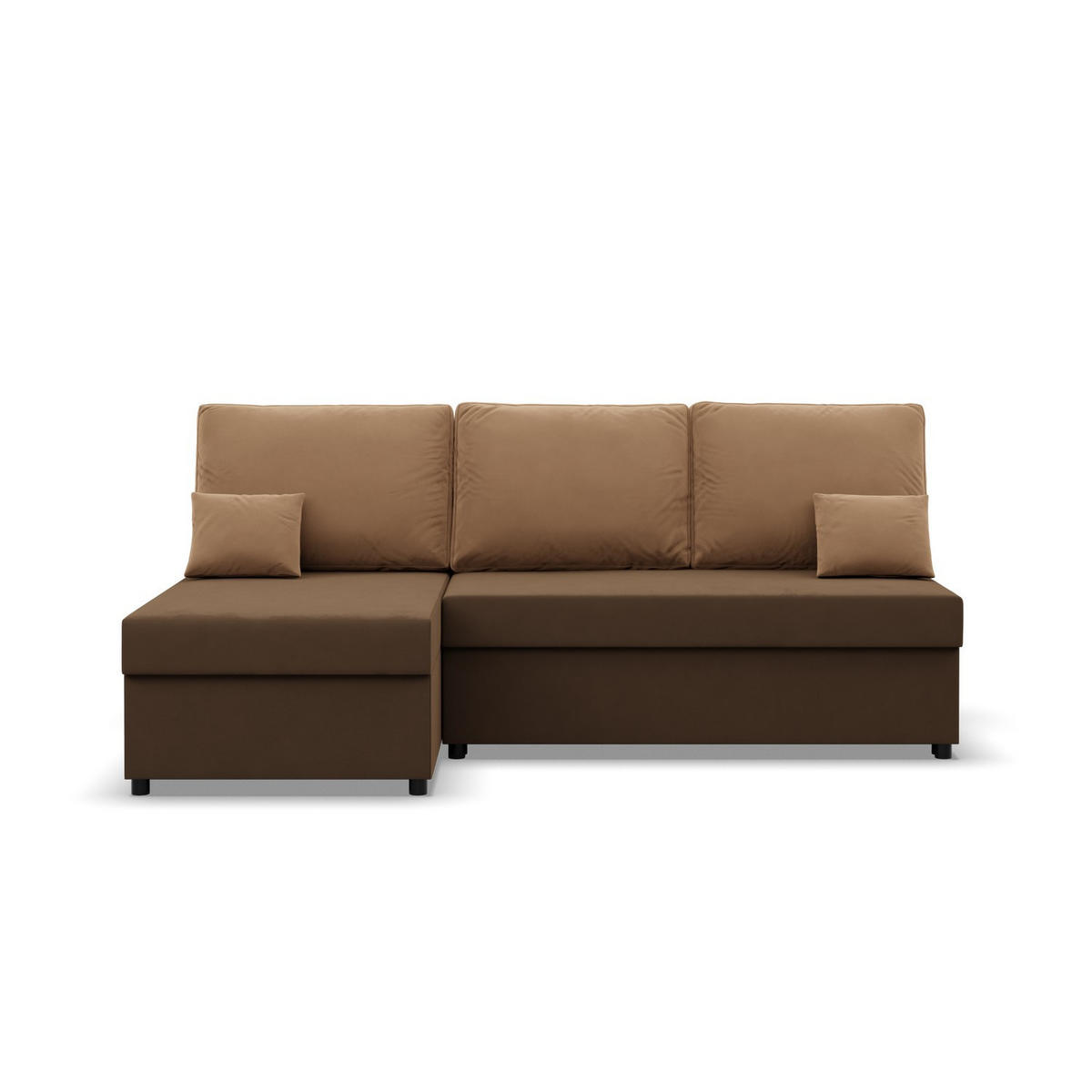 ECKSOFA MIT SCHLAFFUNKTION KEMI BONELL Braun - Braun, Textil (138/201cm) - Mebligo