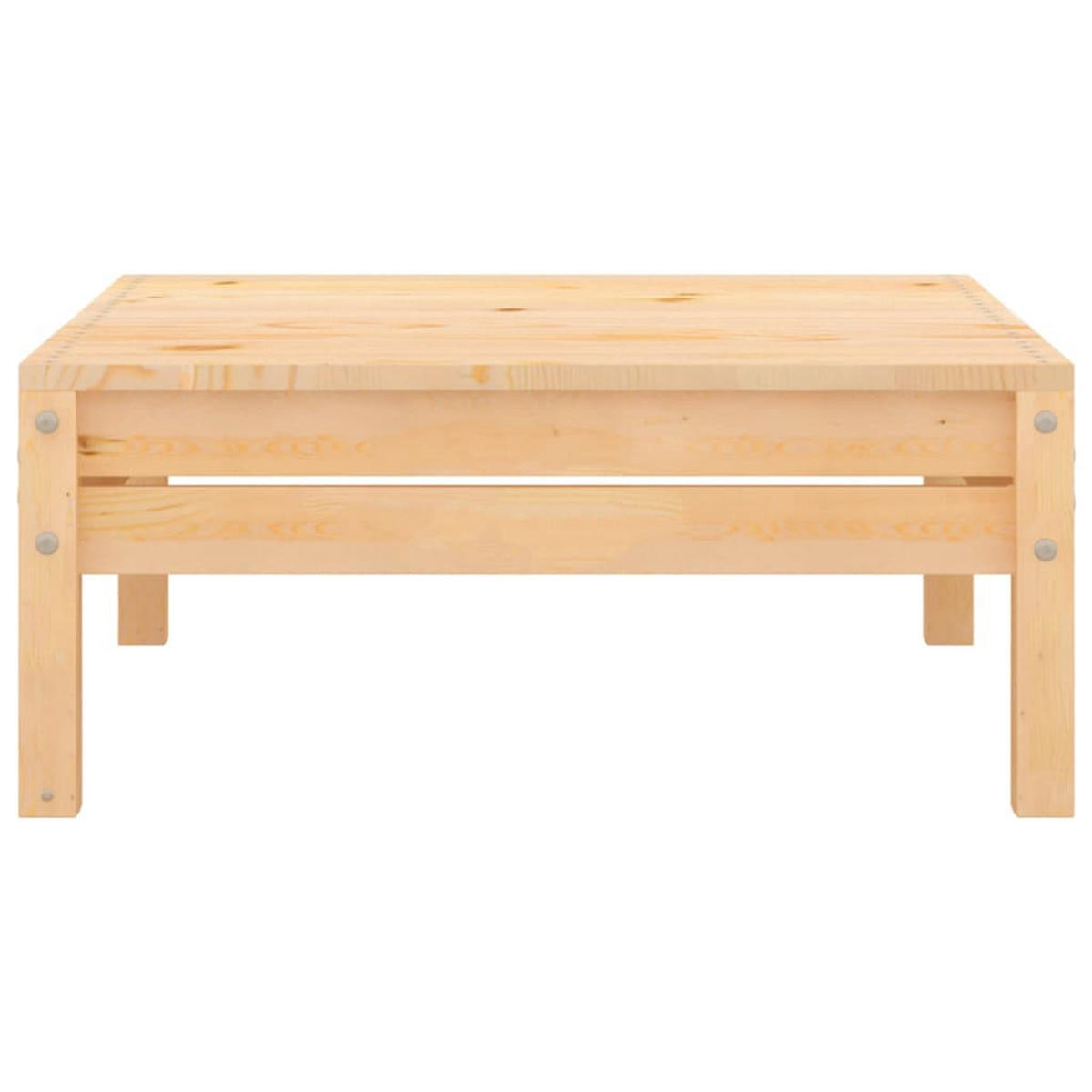 GARTEN-LOUNGE-SET 3-teilig Massivholz Kiefer - Braun, Holz - vidaXL