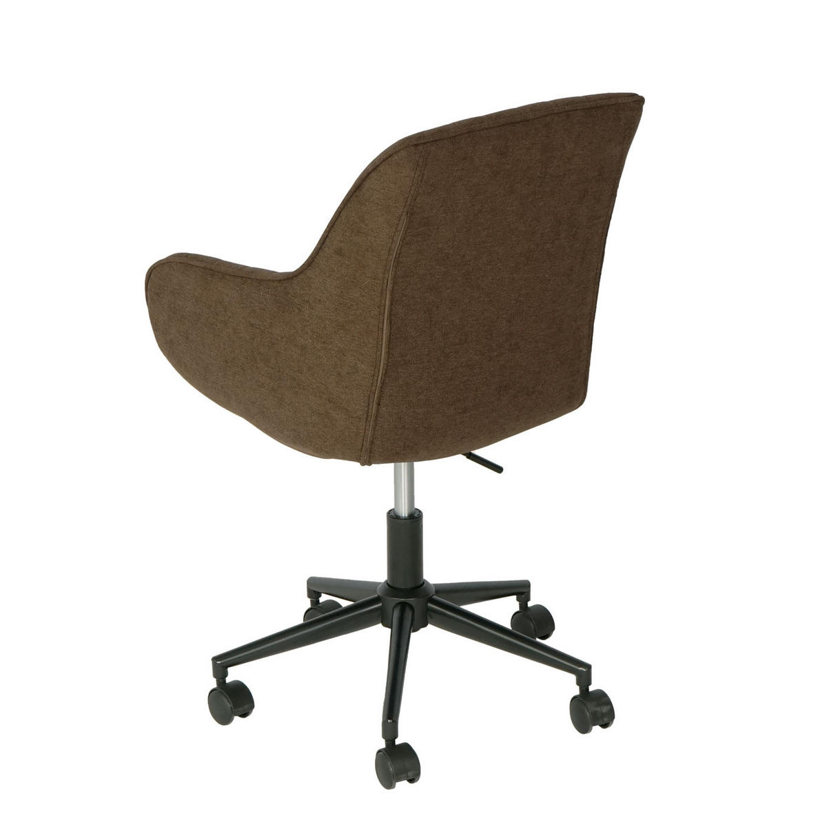 BÜROSTUHL MIT ARMLEHNE Braun - Braun, Textil (58/87/58cm) - Jamb