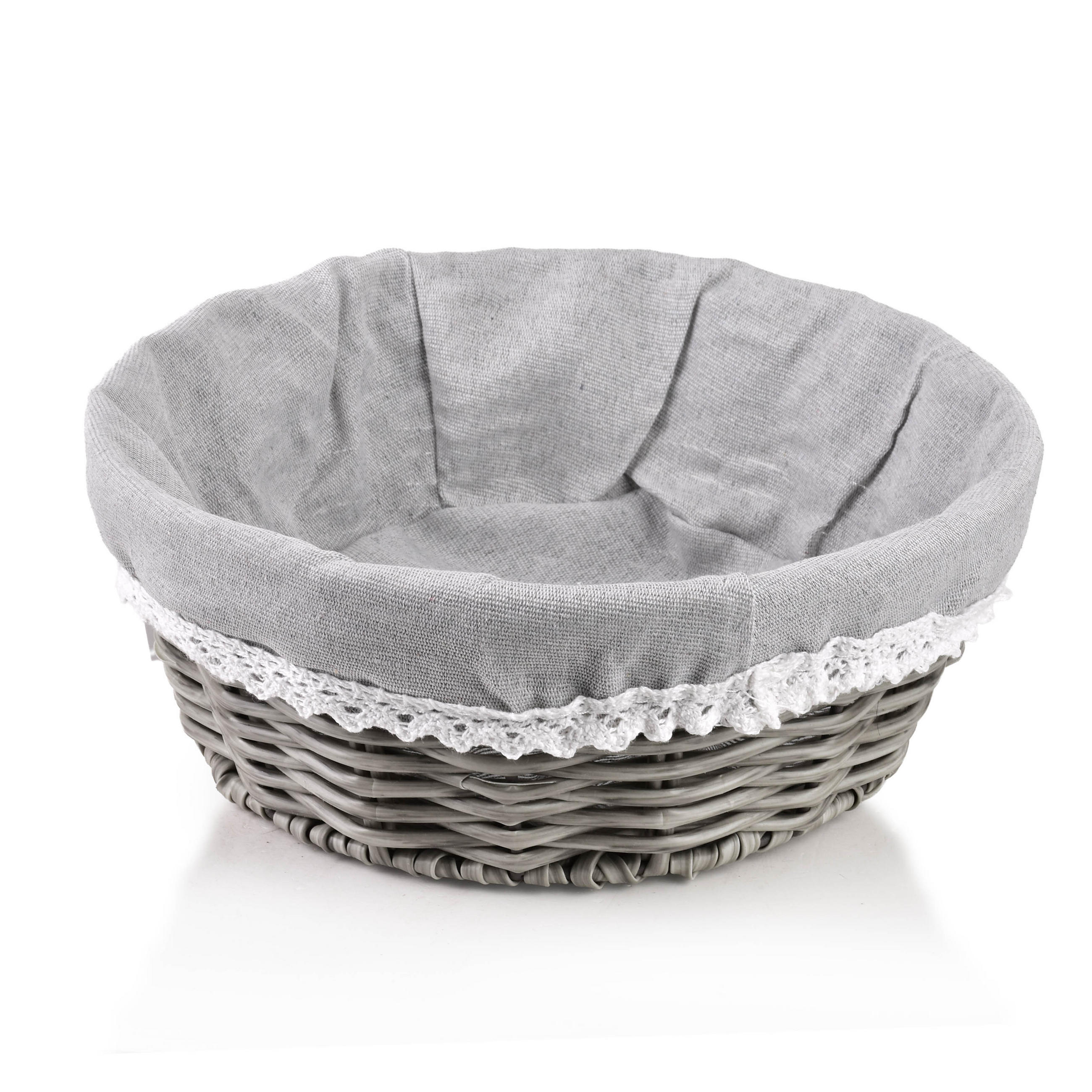 BROTKORB Sino Grau 23x23x9cm Kunststoff - Grau, Kunststoff (23/9/23cm) - Mondex