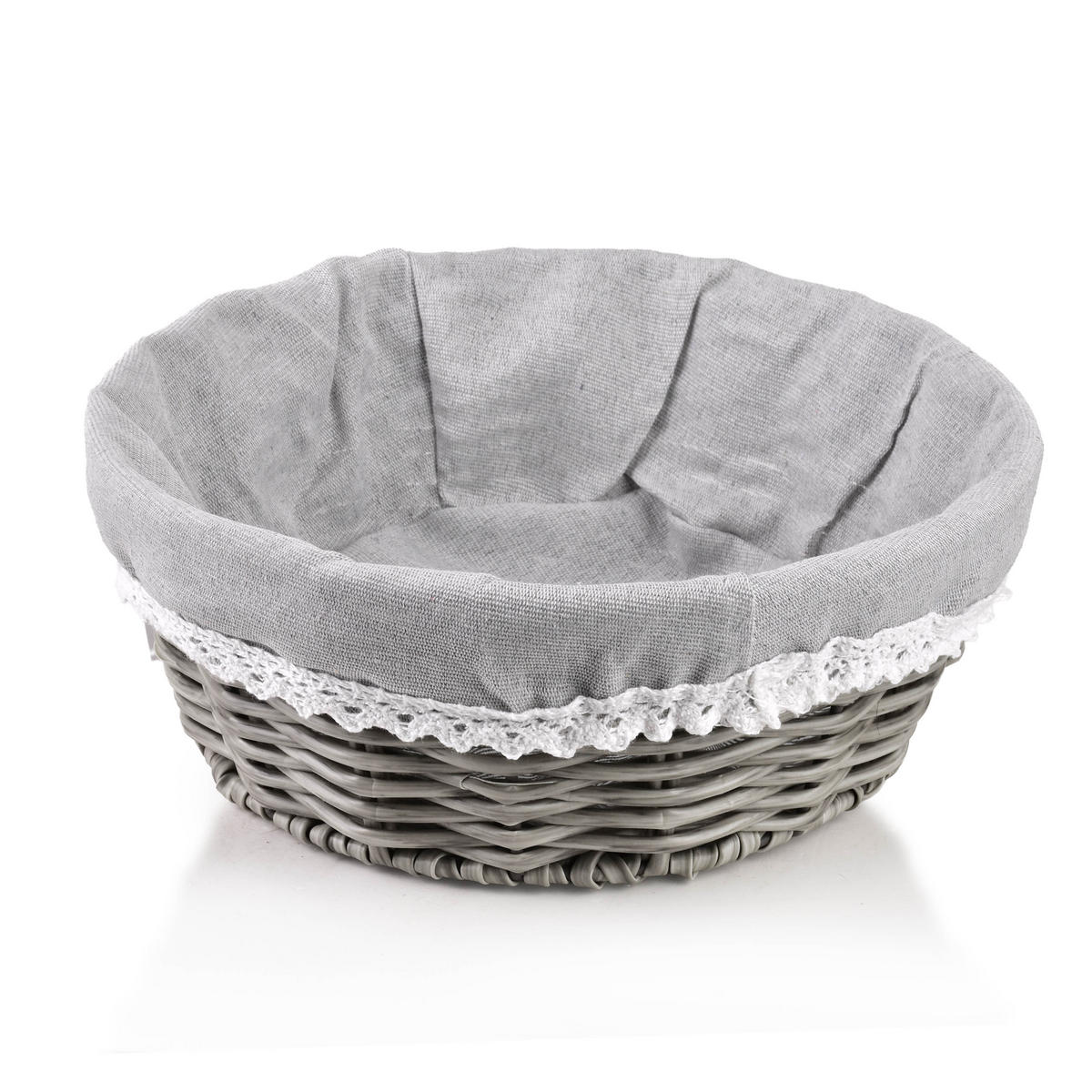 BROTKORB Sino Grau 23x23x9cm Kunststoff - Grau, Kunststoff (23/9/23cm) - Mondex