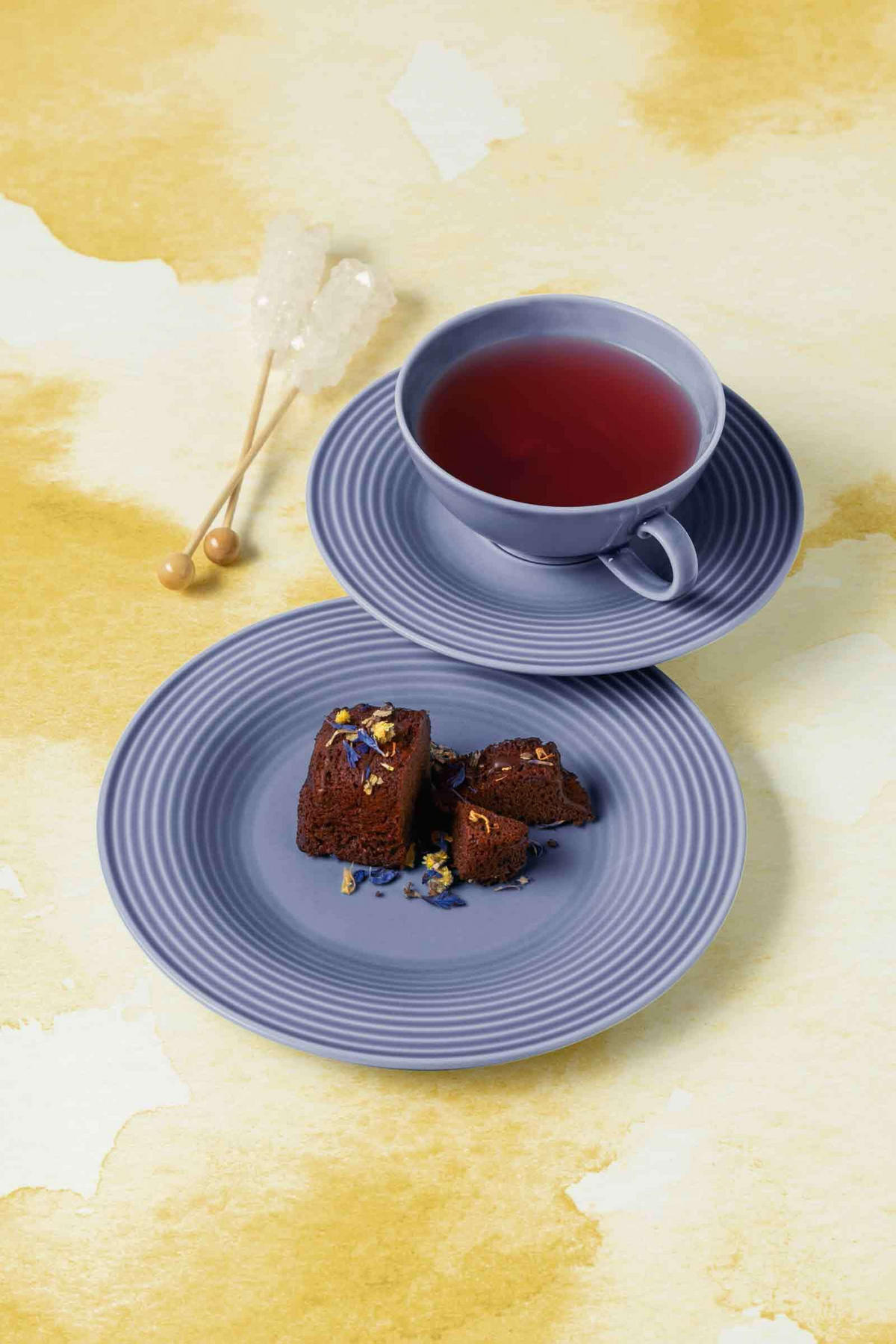 BROTTELLER Beat Color Glaze Fliederblau ø 17 cm 6er Set - Violett, Keramik (17cm) - Seltmann Weiden