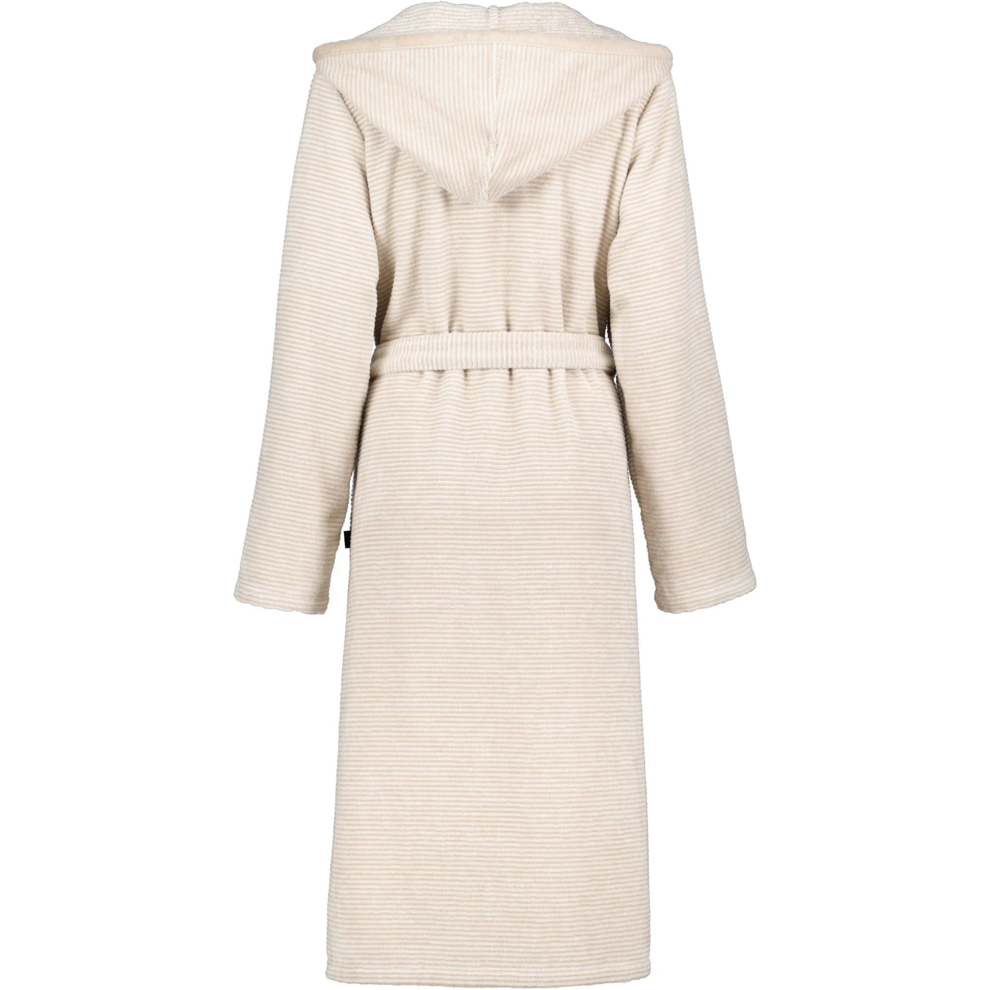 BADEMANTEL DAMEN KAPUZE TWO-TONE 6432 NATUR - 33 - Beige, Textil (Mnull) - Cawoe