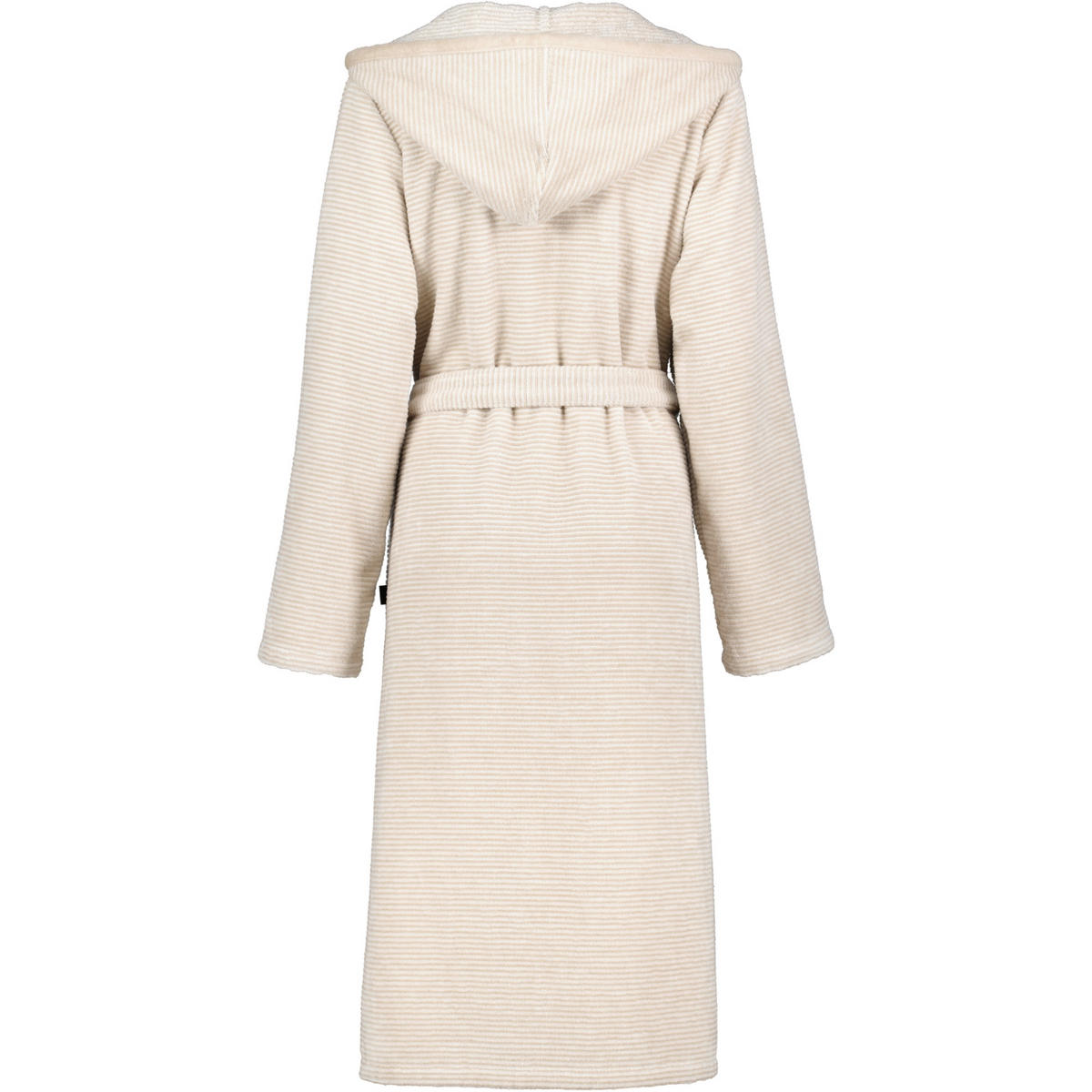 BADEMANTEL DAMEN KAPUZE TWO-TONE 6432 NATUR - 33 - Beige, Textil (Mnull) - Cawoe
