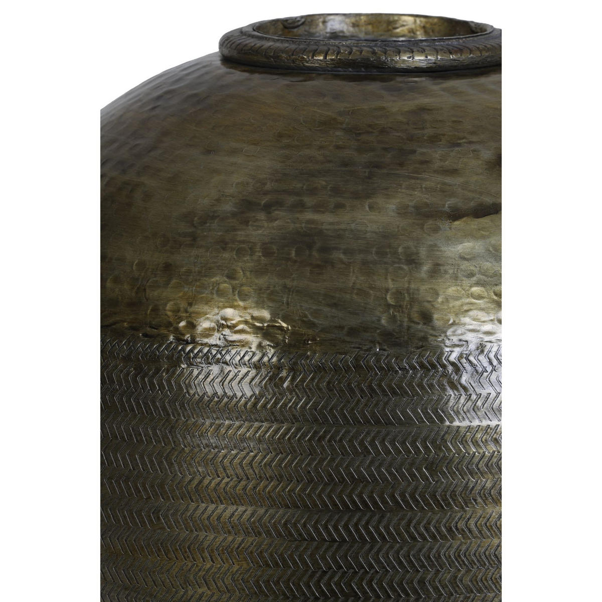 VASE Lezay Bronze 48/48/52 cm - Bronzefarben, Metall (52cm) - Light & Living