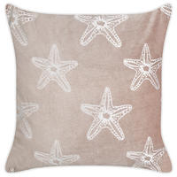 DEKOKISSEN Rosa 45/45 cm Ceramium - Pink/Weiß, Textil (45/45/10cm) - Beliani