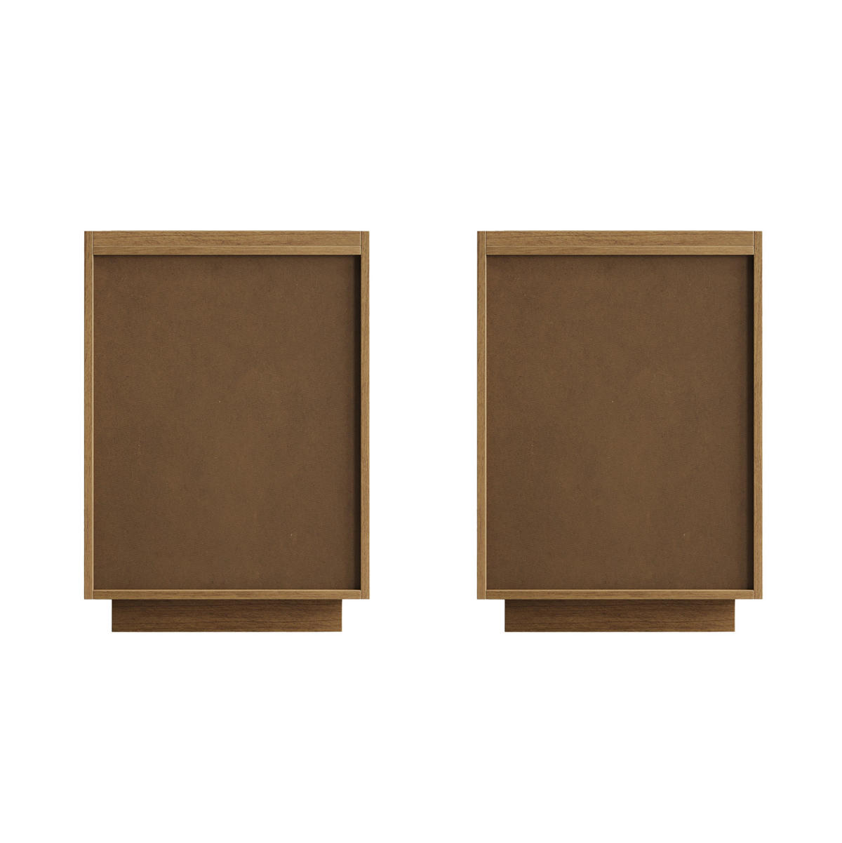NACHTTISCH 38/48/50 cm mit 2 Schubladen, griffloser Front und viel Stauraum, Eichefarben - Braun, Holzwerkstoff (45/54/38cm) - Redom