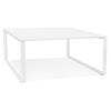 SCHREIBTISCH Quadratisch Groß Für Homeoffice XERAL, Weiß 140x140x74 cm - Weiß, Holzwerkstoff/Metall (140/140/74cm) - KADIMA DESIGN