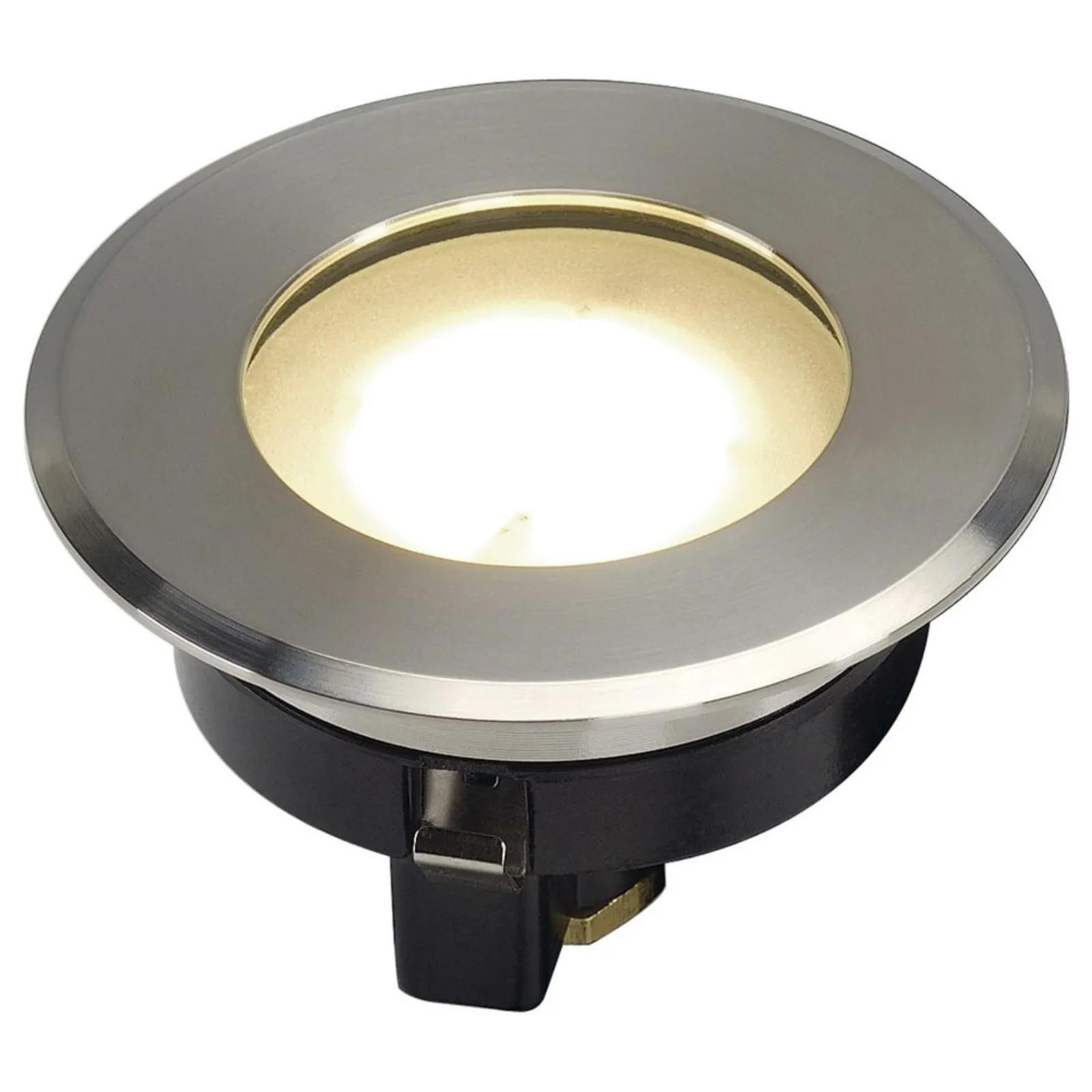 BODENEINBAUSTRAHLER Dasar - Edelstahlfarben, Metall (4/4/5.8cm) - SLV