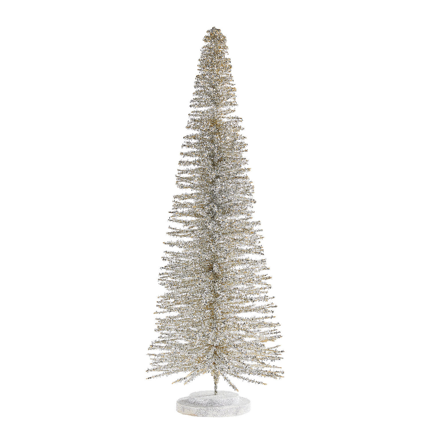 DEKO-TANNE X-Mas glitzernd - Silberfarben, Naturmaterialien (23/60/23cm) - Butlers