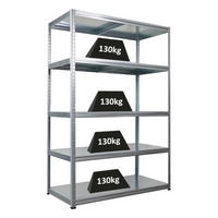 SCHWERLASTREGAL Steel Eagle 180x120x60cm Fachlast 130kg Verzinkt - Silberfarben, Metall (120/180/60cm) - PROREGAL