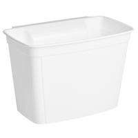 MÜLLEIMER Schranktür Bioabfälle 4 l - Weiß, Kunststoff (21/18/27cm) - Kinvara