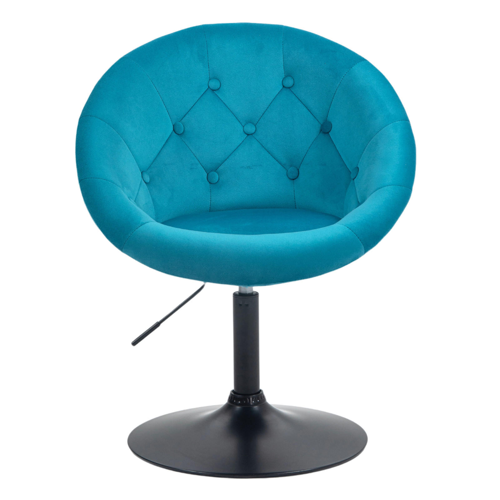 COCKTAILSESSEL HAVANNA Samt Petrol - Petrol/Schwarz, Textil (62/88/58cm) - SVITA
