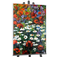 GEMÄLDE Blühende Weiten Schattenfugenrahmen Weiß 120x80 cm - Weiß, Holz (120/80cm) - YS-art gallery