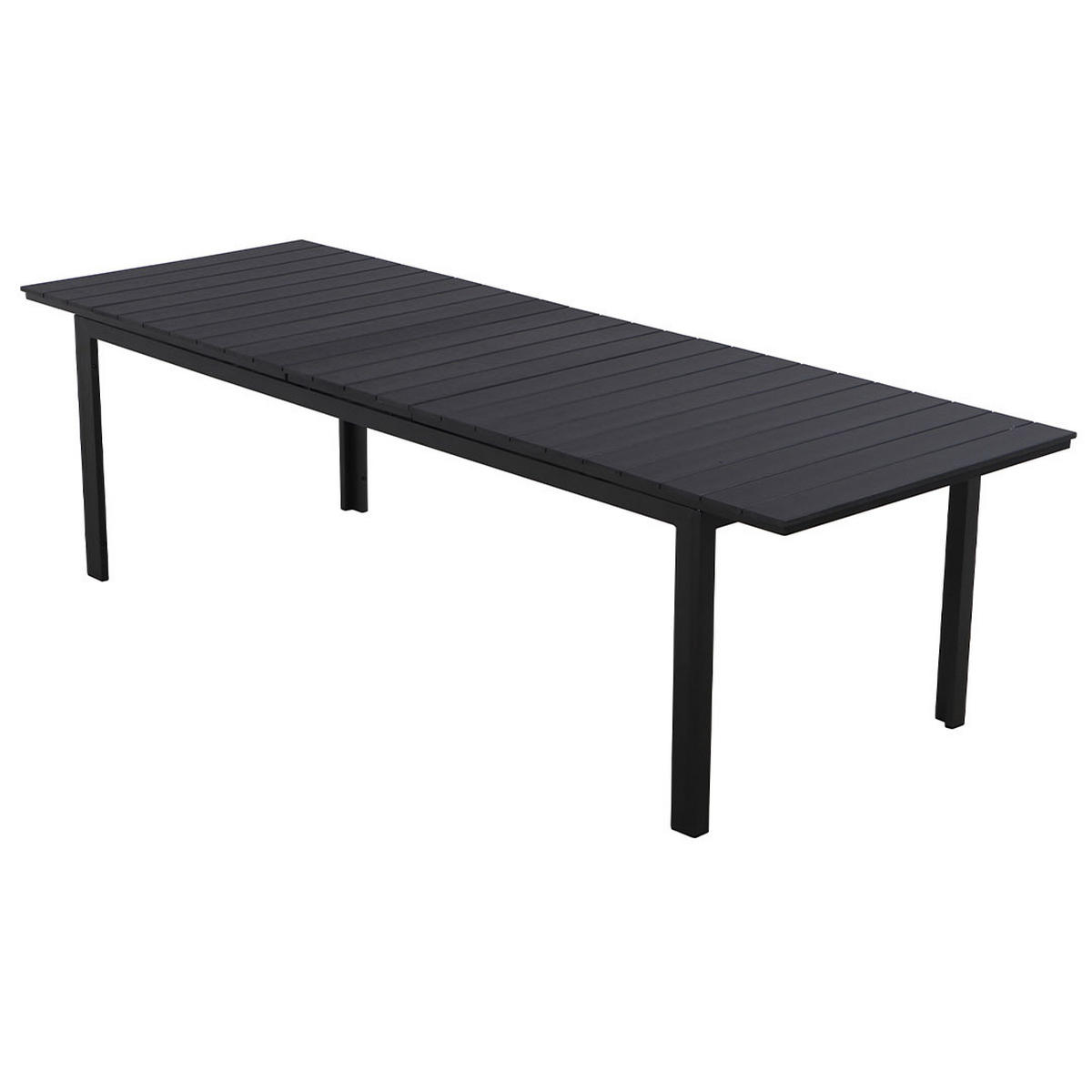 GARTENTISCH Willy Schwarz 230/95/76 cm - Schwarz, Metall (95/230/76cm) - ebuy24