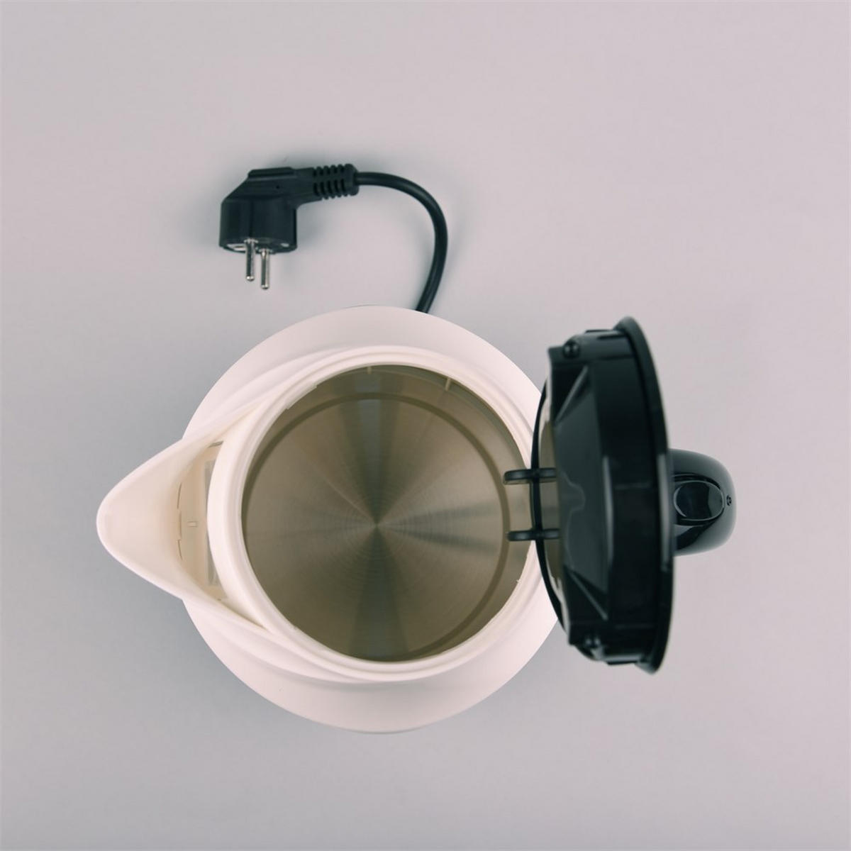 WASSERKOCHER ELEKTRISCH Weiß 17/17/21 cm MR041WHITE - Weiß, Kunststoff (17/21/17cm) - Maestro 