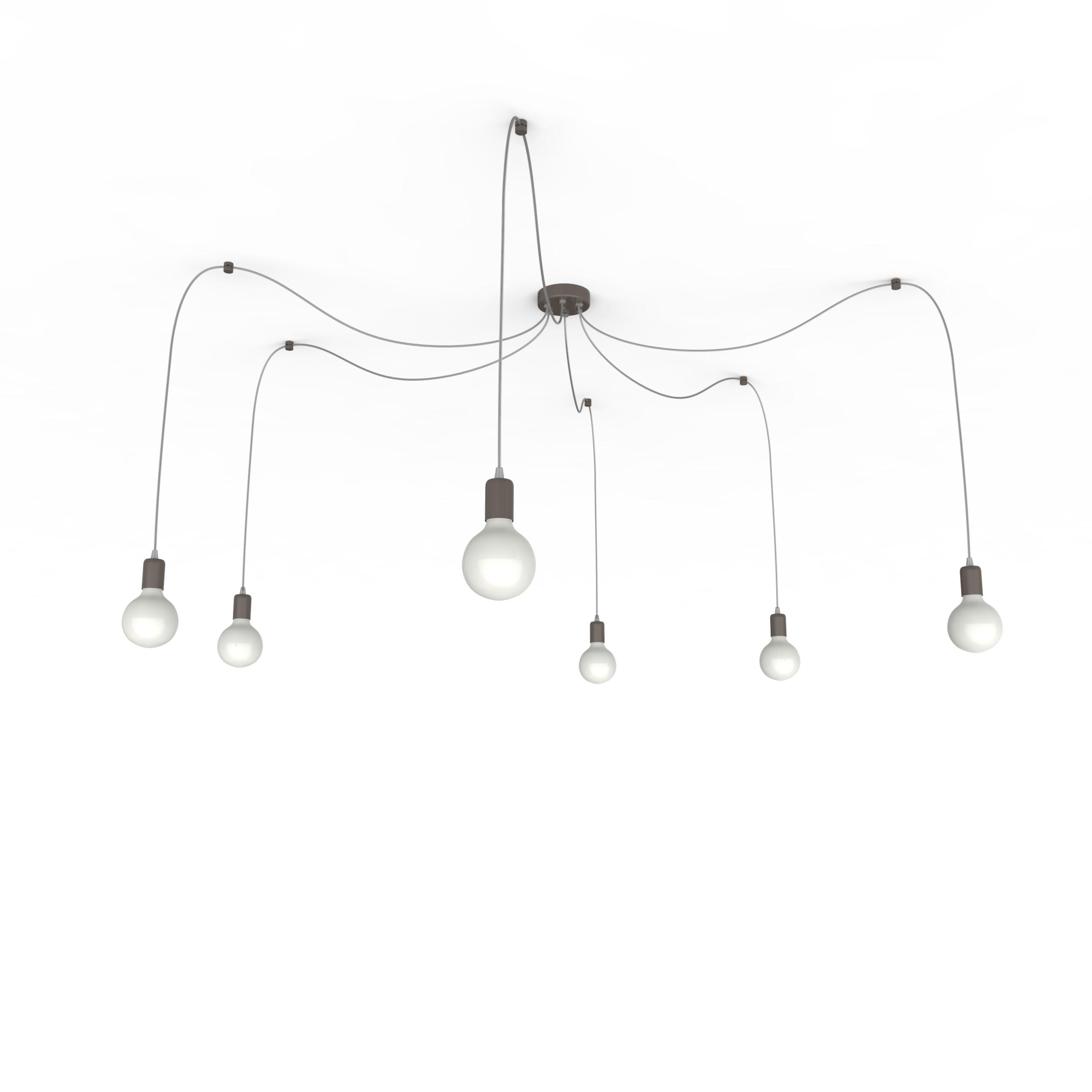 HÄNGELEUCHTE - Graubraun, Metall (6/6/6cm) - Lumicom