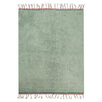 KURZFLOR-TEPPICH Grün 140/200 cm Caparli - Grün, Textil (140/200cm) - Beliani
