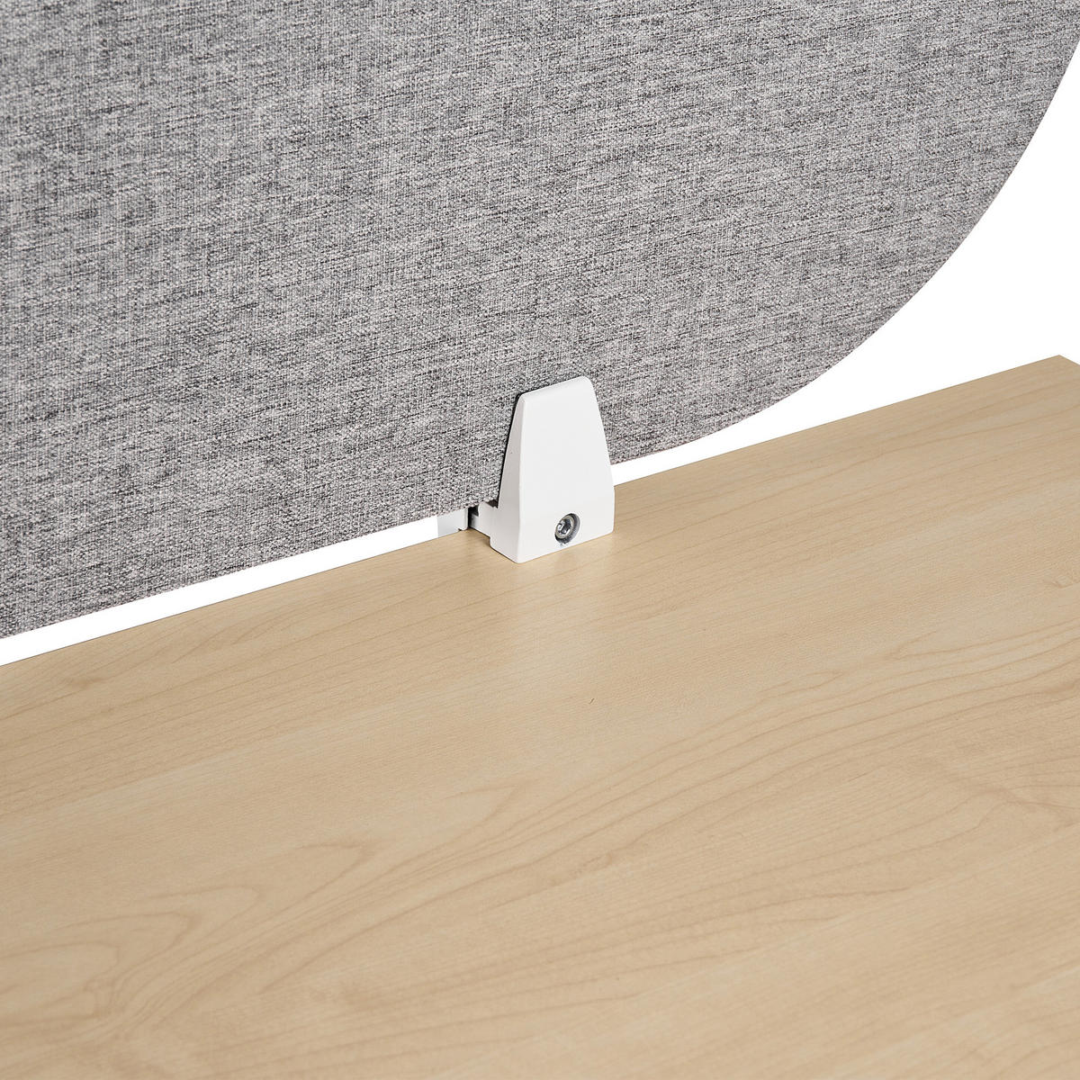 SCHREIBTISCHTRENNWAND Hellgrau 160x2x40 Sparky - Hellgrau, Kunststoff (160/40/2cm) - Beliani