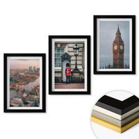 WANDBILDER 3er-Set - 20x30 cm Schwarzer Rahmen - London Bridge Guardian Big Ben - Schwarz, Kunststoff (20/30cm) - ArtPrintCave