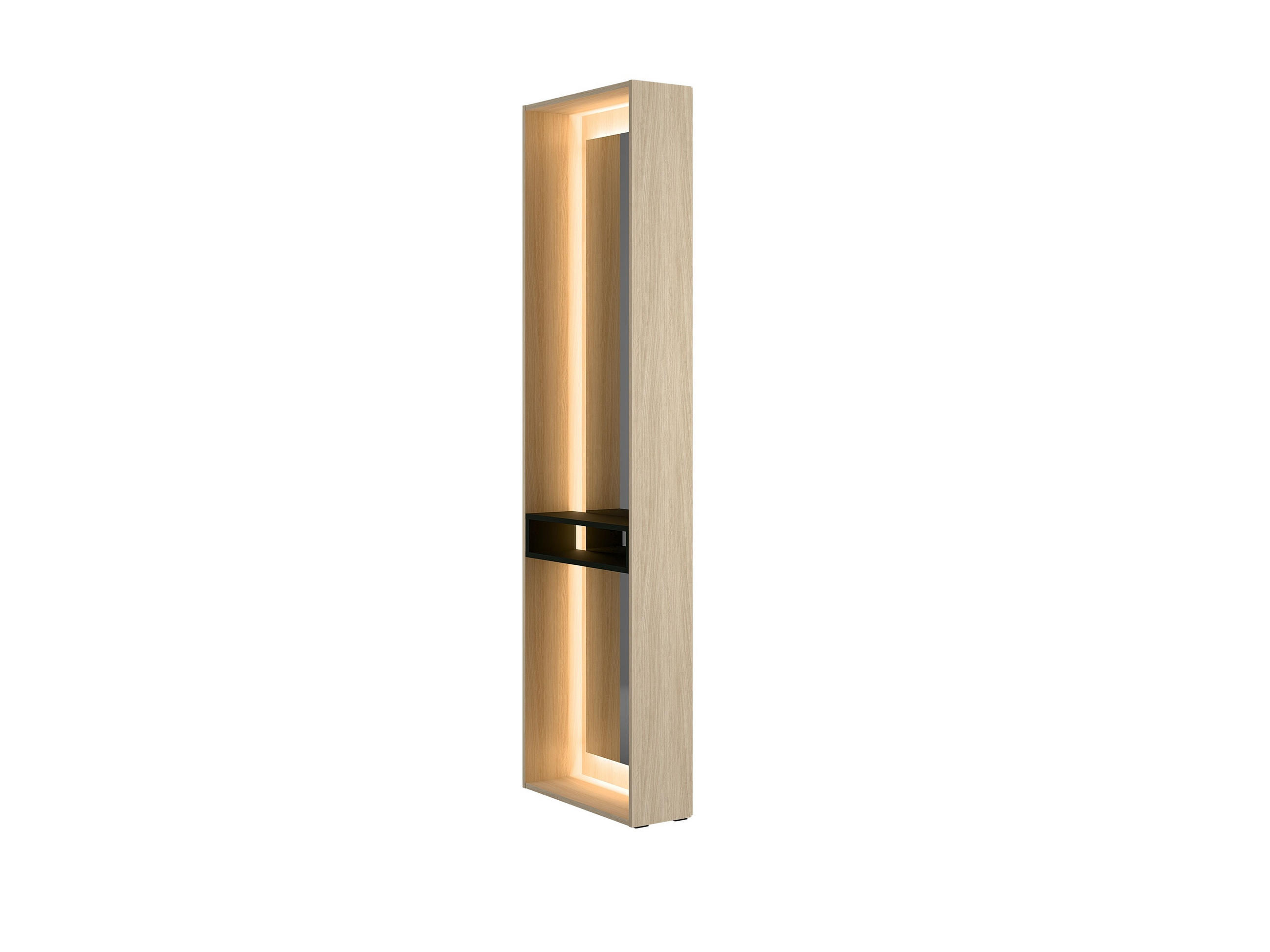 KLEIDERSCHRANK Eiche Barista 205/207,5/58,1 - Eiche Bianco, Holzwerkstoff (205/208/58cm) - RAUMHIRSCH FURNITURE