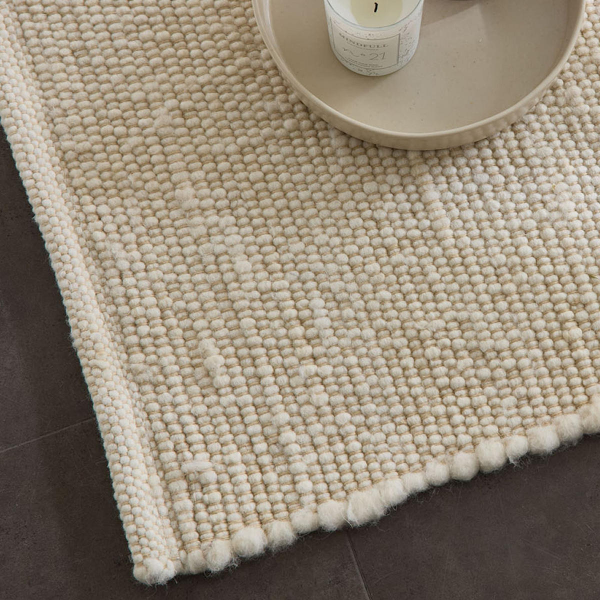 HANDWEBTEPPICH Anden 60x90 cm - Champagner, Textil (60/90cm) - Rug and Roll