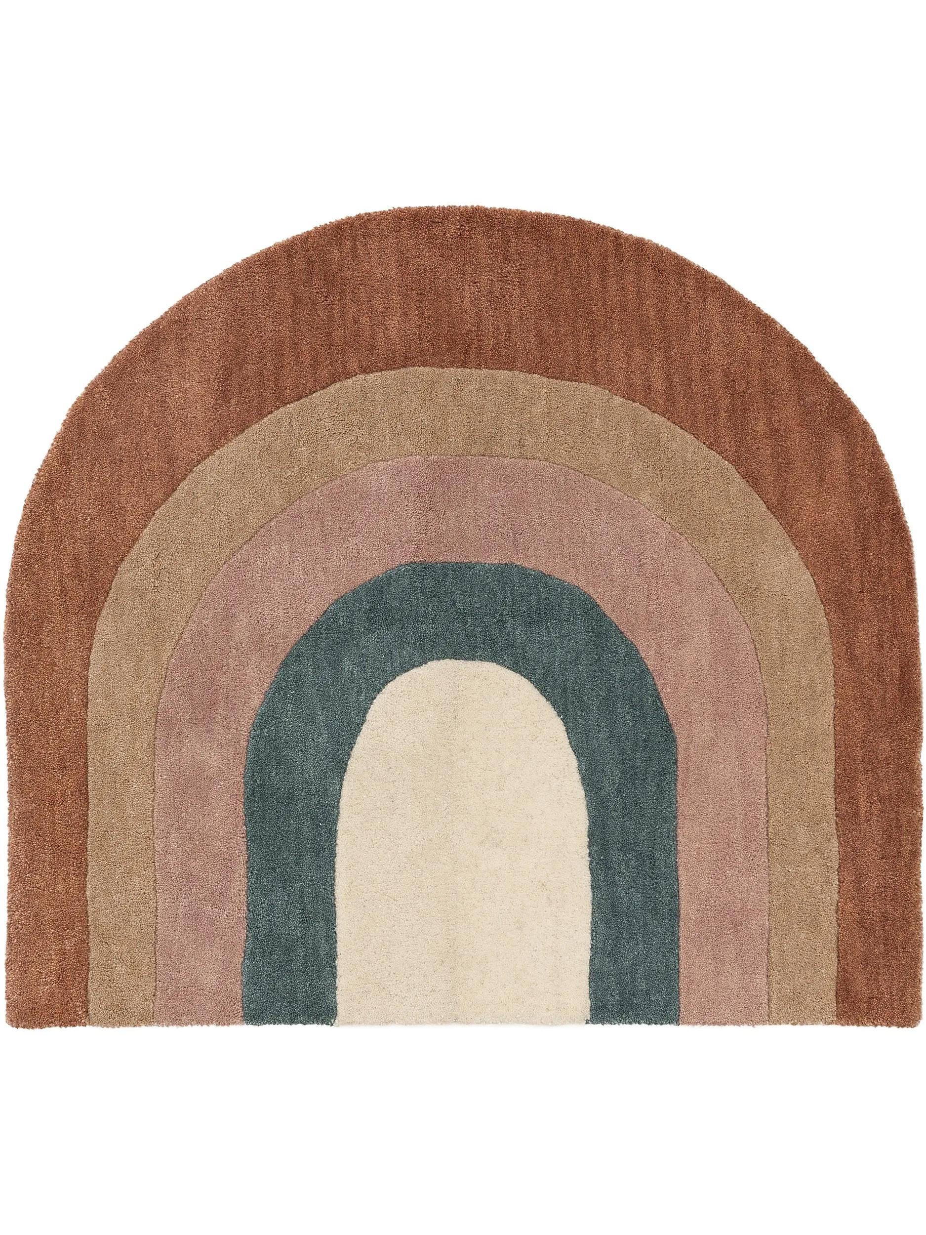 OTROŠKA preproga Mavrica Večbarvna 105x120 cm - večbarvno, tekstil/naravni materiali (105/120cm) - Lytte