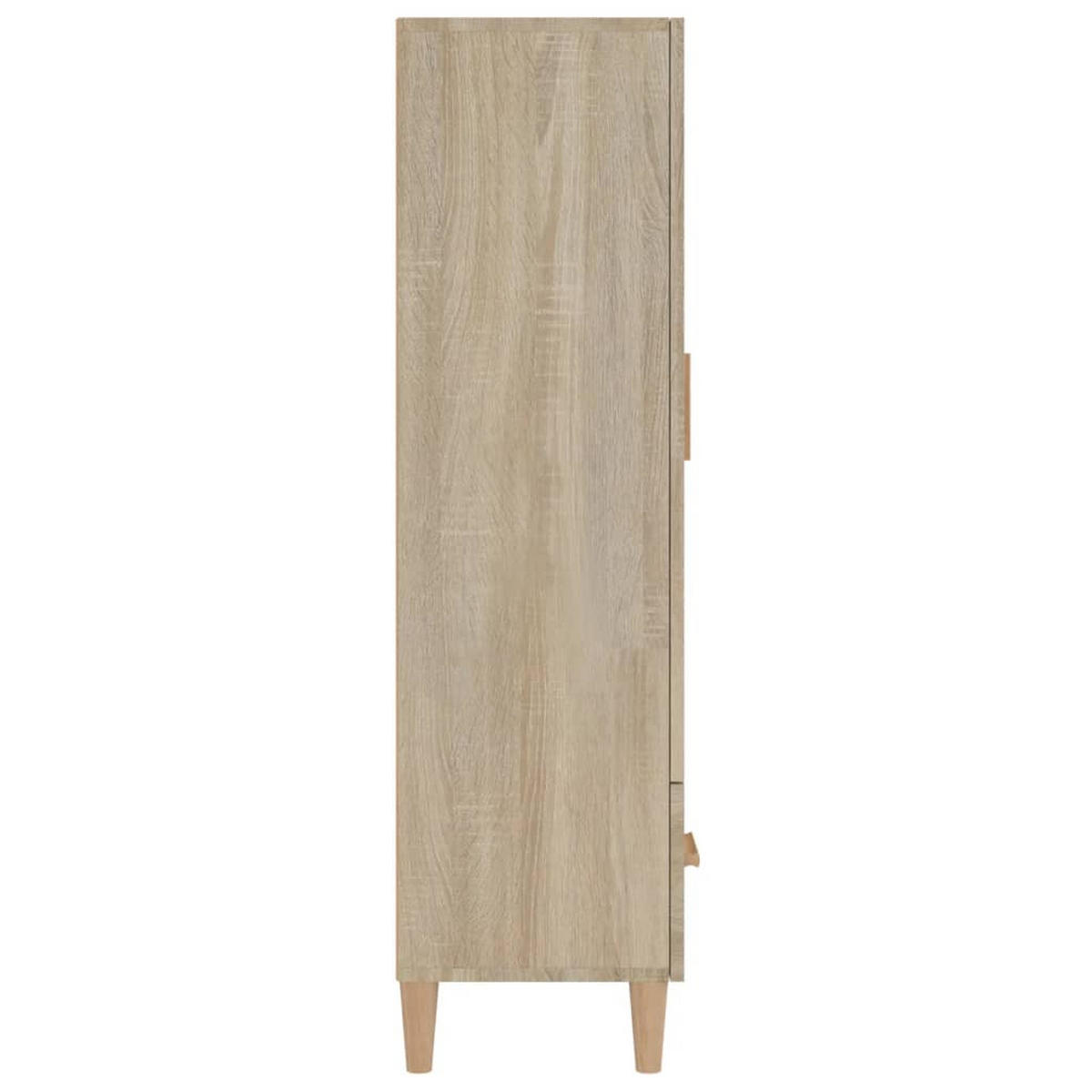 HIGHBOARD mit 1 Schublade, 2 Türen 70/31/115 cm aus Holzwerkstoff Sonoma-Eiche Dekor - Sonoma Eiche, Holz (70/115/31cm) - vidaXL