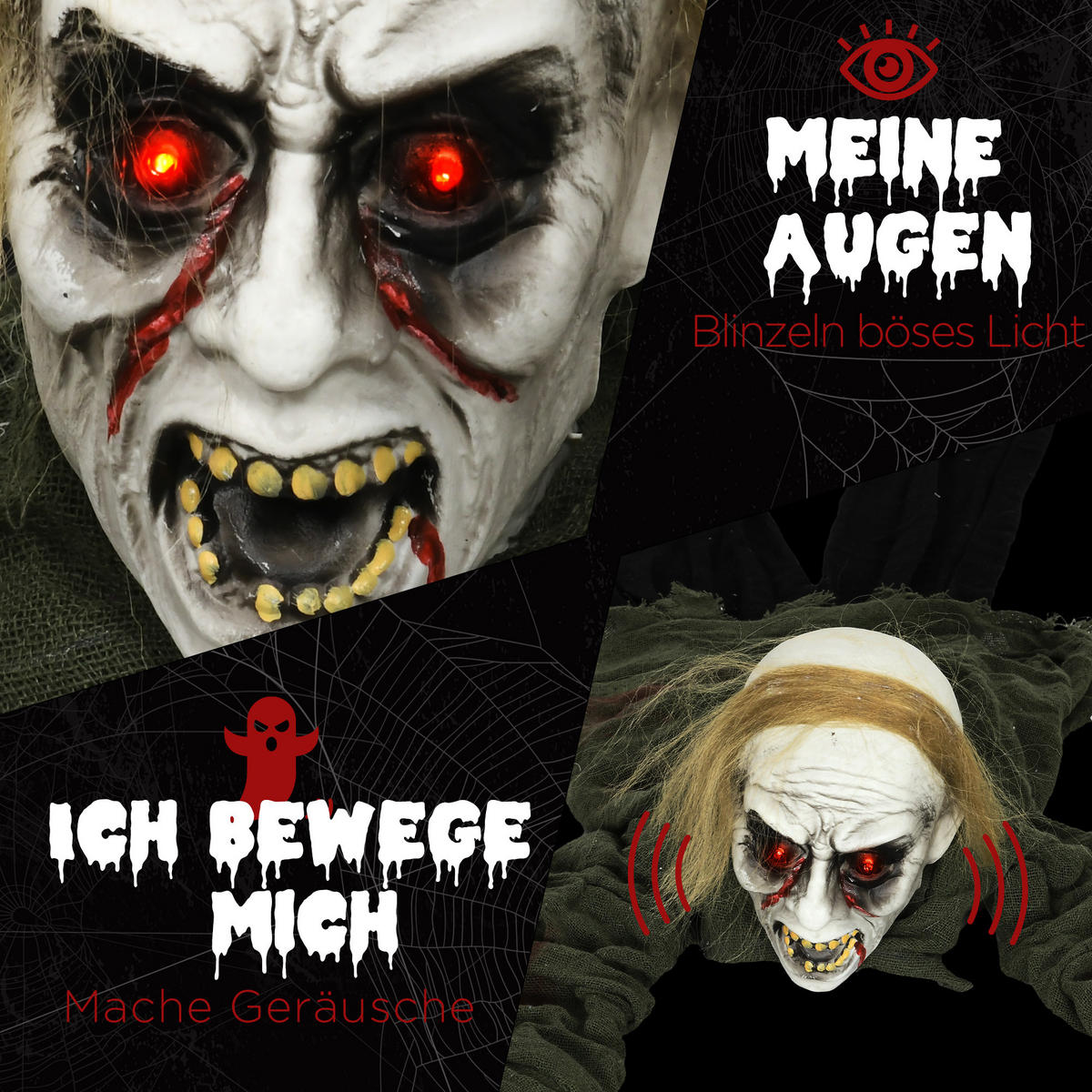 HALLOWEEN DECORATIONS - Multicolor, Kunststoff (20/167/52cm) - HOMCOM