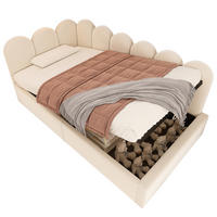 TAGESBETT 90/190 cm Beige aus Samt mit Stauraum - Beige, Textil (90/190cm) - OKMYHOME