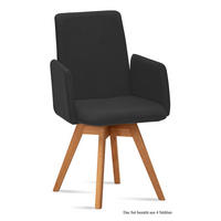 ARMLEHNSTUHL drehbar (4er-Set) Donny 52x92x60 Eiche geölt/Anthrazit - Eichefarben/Anthrazit, Kunststoff (60/92/52cm) - 58aufmkessel