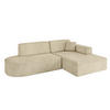 ECKSOFA Ottomane Rechts IREA-L1-v4 - 234x171x79 cm Beige - Taupe, Holzwerkstoff/Textil (171/234cm) - ALTDECOR