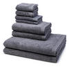FROTTIERSET Superwuschel 8-teilig - Grau, Textil (50/100cm) - MÖVE