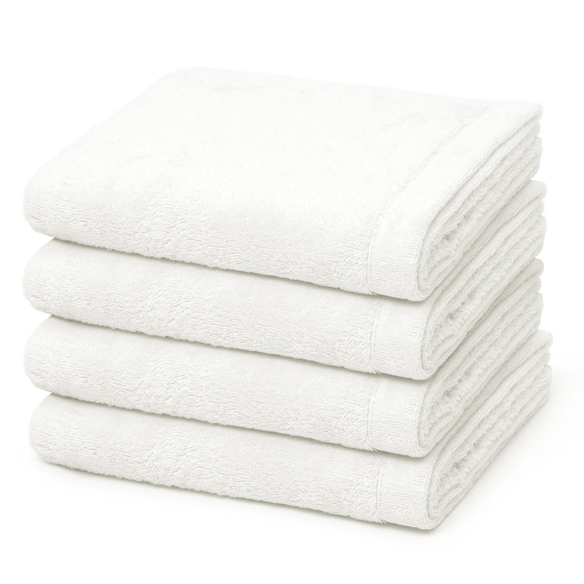 HANDTUCH Lifestyle 4er-Set - Weiß, Textil (50/100cm) - Cawoe