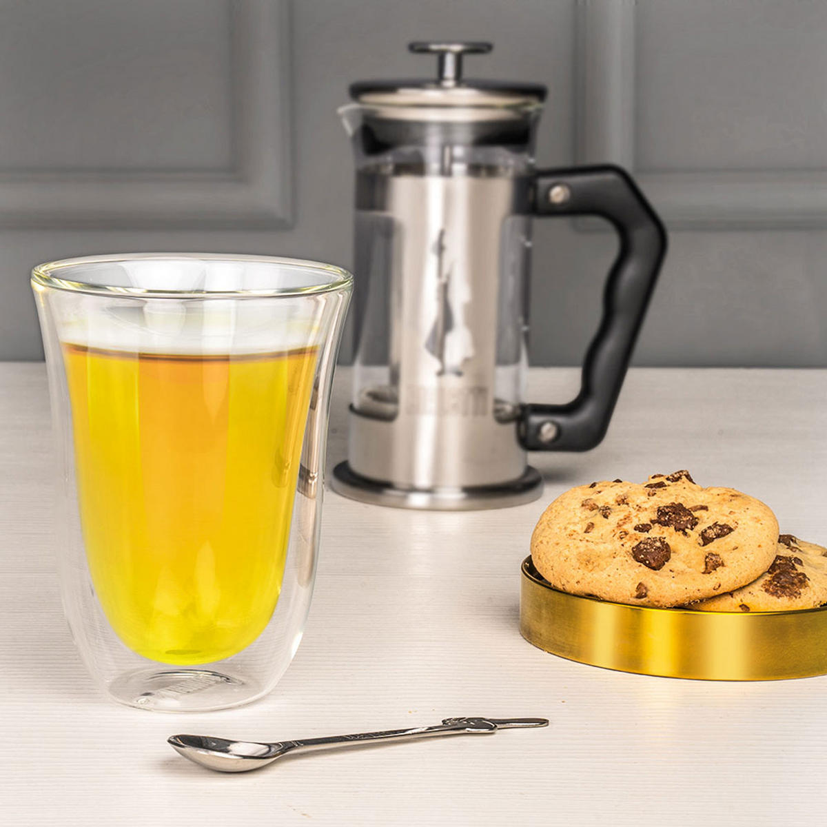 GLASEINSATZ für French Press Kannen 1 L - Transparent, Glas - Bialetti