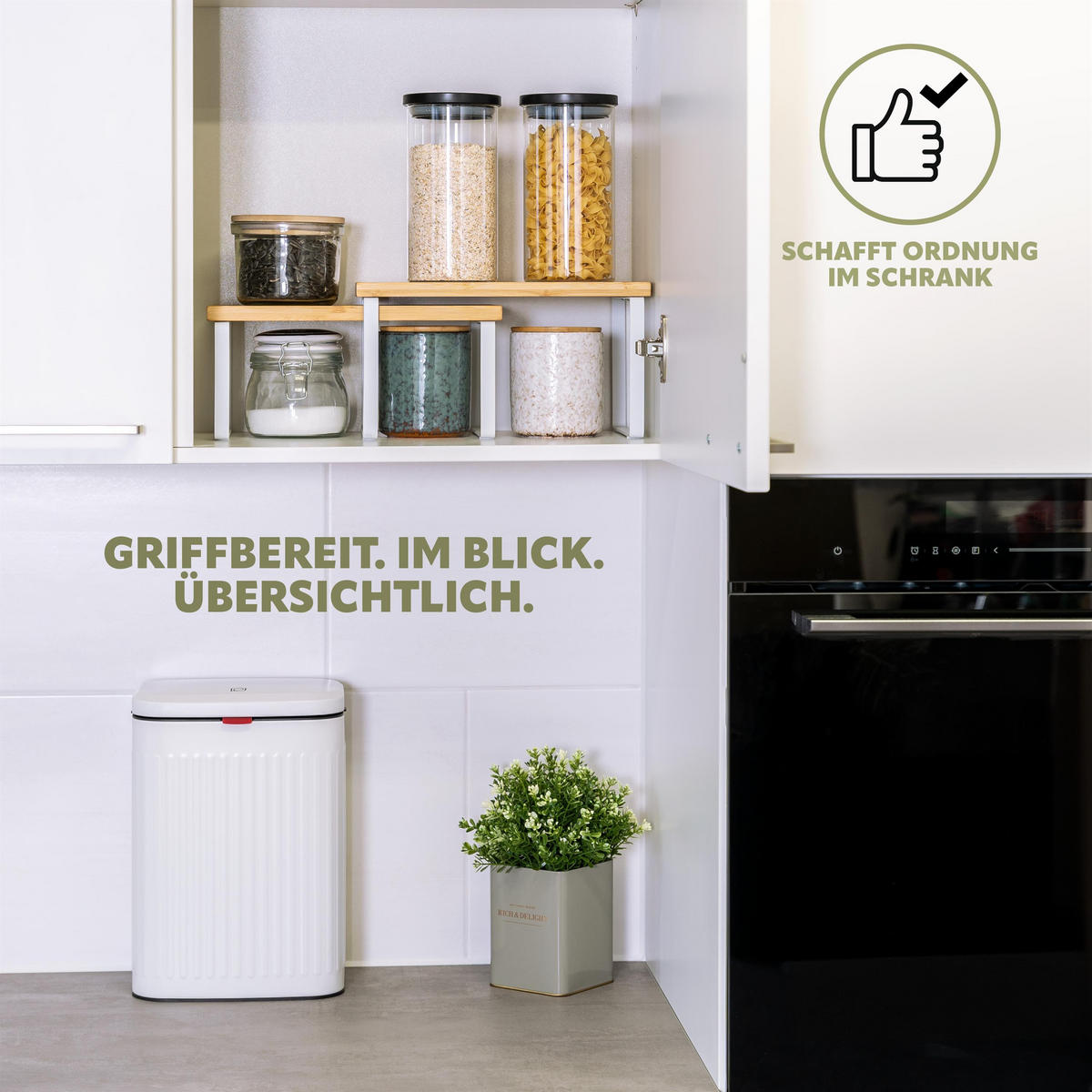 GEWÜRZREGALE 2er-Set, weiß - Weiß, Holz (30/16/20cm) - bremermann