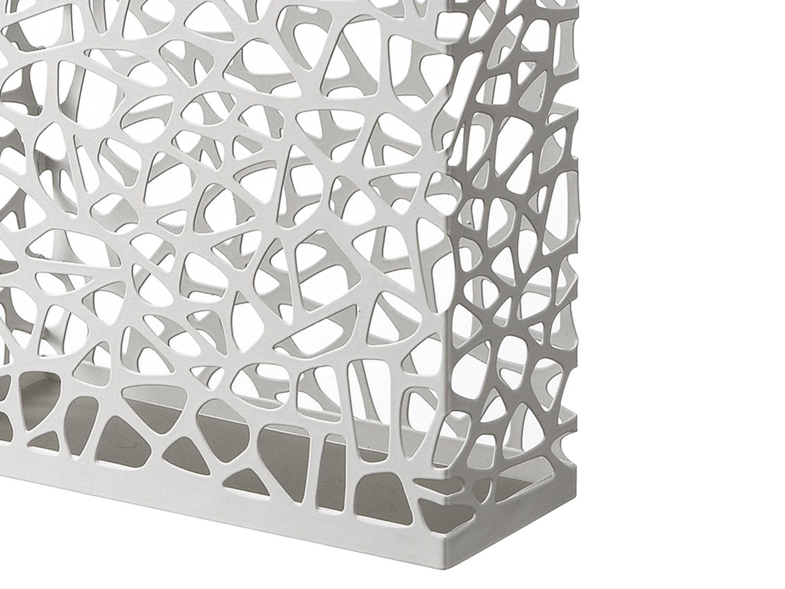 Thumbnail - Yamazaki Schirmständer, Weiß, Metall, Grafikmuster, Rundform,Rechteckig, 30x45x12 cm, Garderobe, Schirmständer